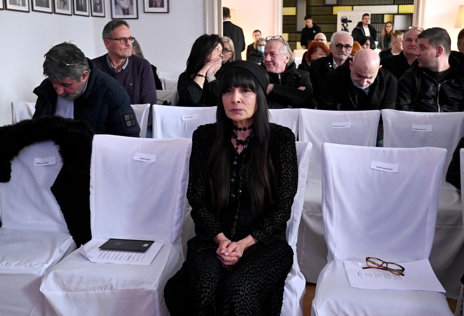 05.01.2024., Zagreb - Komemoracija za pokojnog Juricu Popovica odrzala se u Klubu knjizevnika. Matija Vuica Photo: Marko Lukunic/PIXSELL