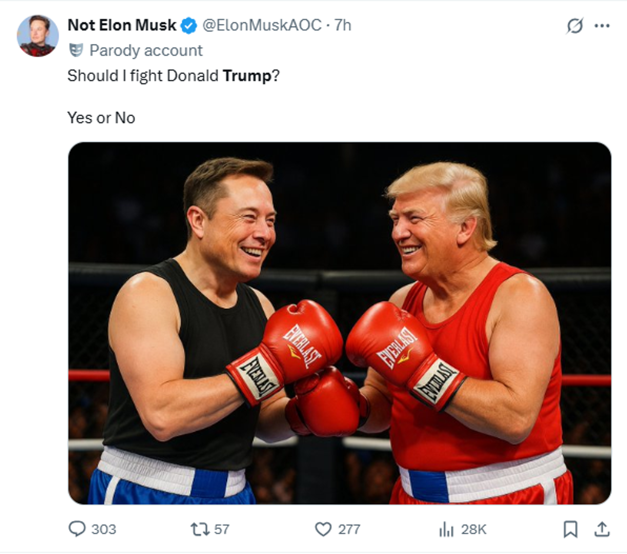 Svađa je pokrenula pitanja o tome koliko je daleko Trump, često kao nepredvidljiva sila koja je politički intervenirala u prošlim javnim nabavama, spreman ići kako bi kaznio Muska, a jedno od pitanja je primjerice hoće li američki predsjednik dati prioritet političkoj odmazdi po cijenu milijardi dolara vrijednih ugovora SpaceX koje NASA i Pentagon smatraju ključnima za održavanje statusa svemirske sile SAD-a.