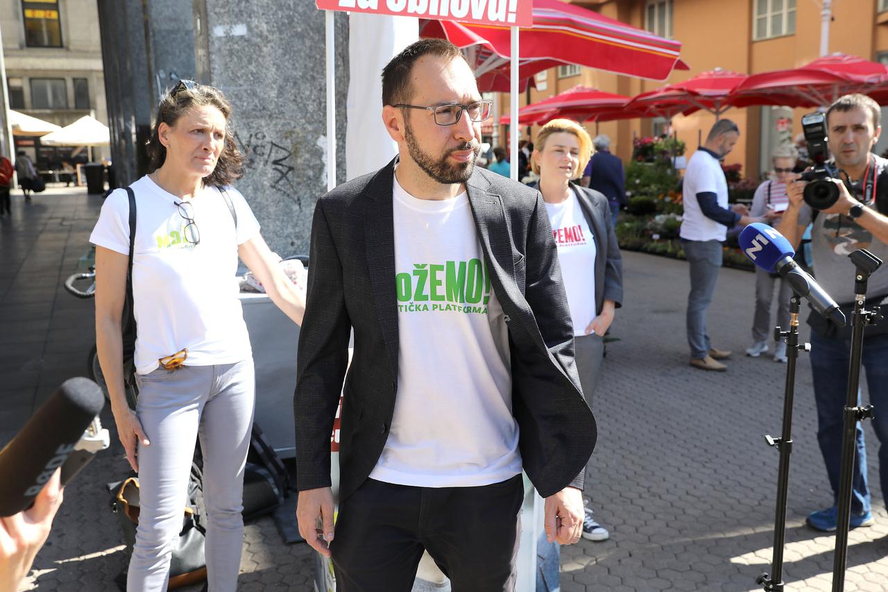Zagreb: Konferencija koalicije Možemo! o zakonu o obnovi Zagreba