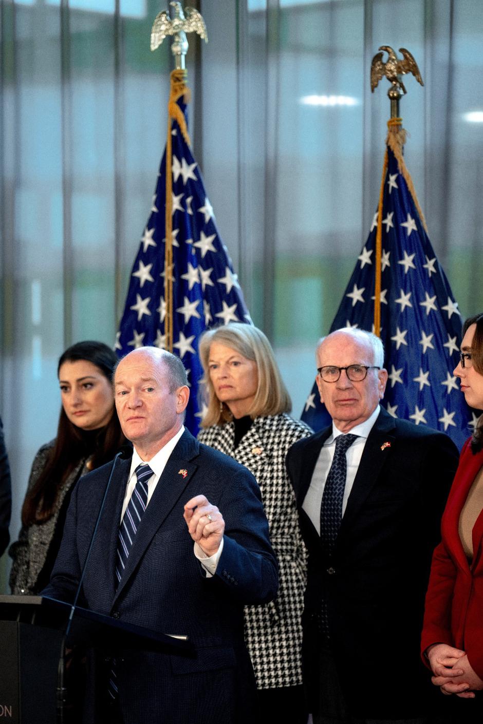 Američka delegacija, sastavljena od senatora i članova Zastupničkog doma, u Kopenhagenu.