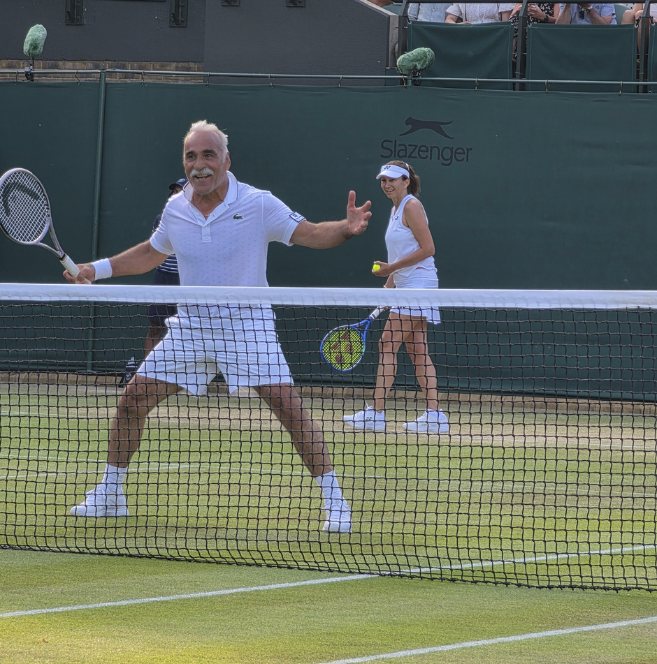Mansour Bahrami i Iva Majoli na Wimbledonu