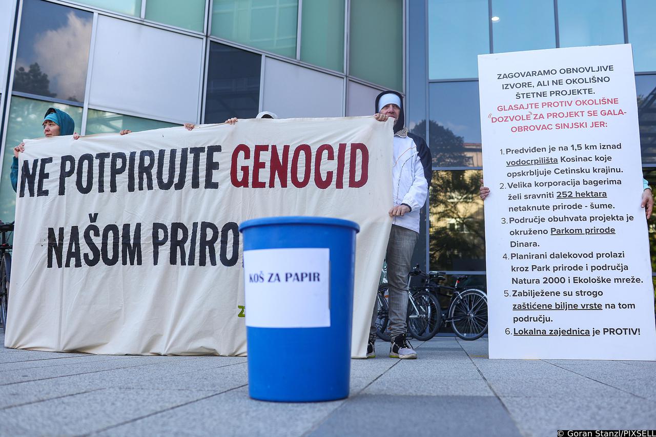 Akcija Zelene akcije protiv sun?ane elektrane Gala-Obrovac Sinjski