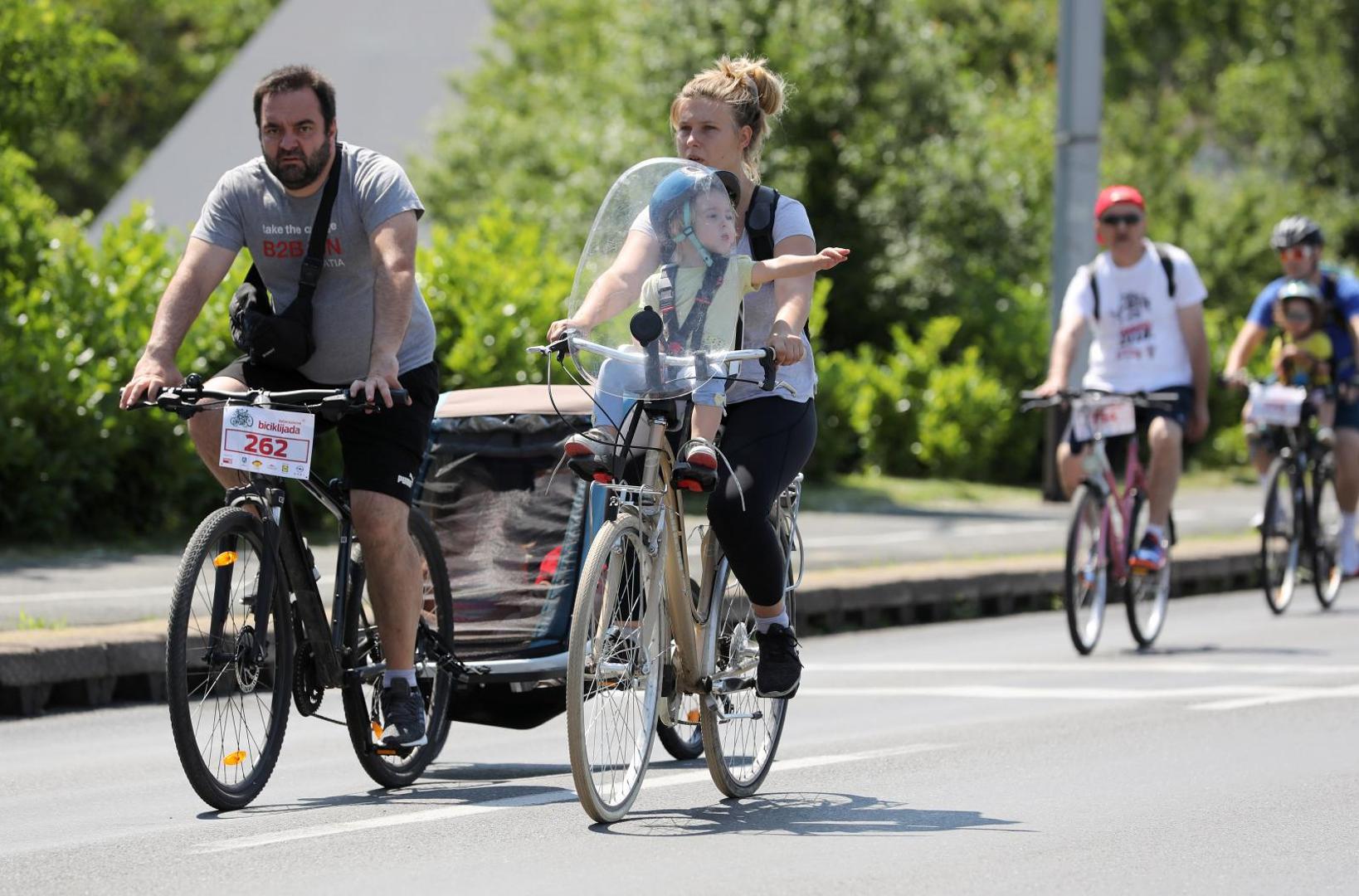 12.06.2021., Zagreb - Tradicionalna 39. Vecernjakova biciklijada na Bundeku.Photo: Jurica Galoic/PIXSELL