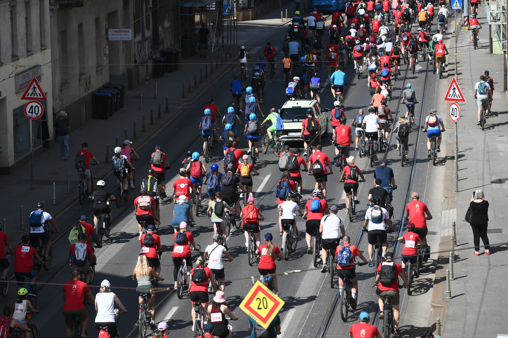 07.06.2025., Zagreb - Start 43. Vecernjakove biciklijade s Trga dr. Franje Tudjmana.  Photo: Davor Puklavec/PIXSELL
