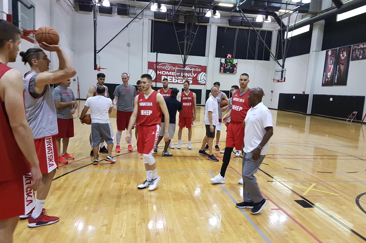 Trening hrvatskih košarkaša - Ljetna liga u Las Vegasu