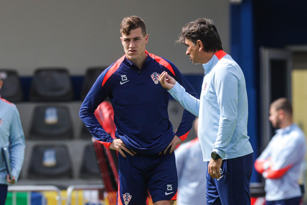 Neuruppin: Trening hrvatske nogometne reprezentacije uoči utakmice s Italijom 
