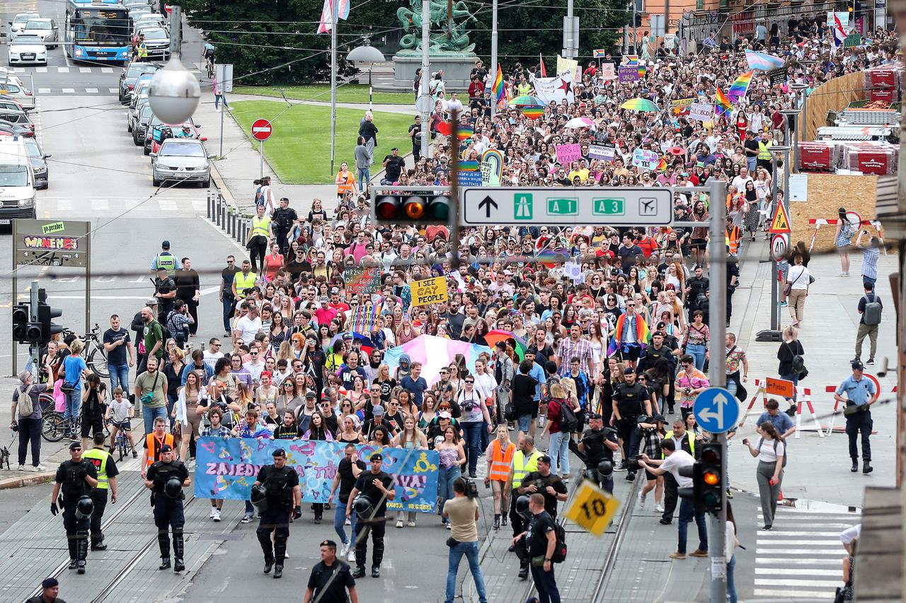 Zagreb: 22. Povorka ponosa pod sloganom "Zajedno za trans prava!"