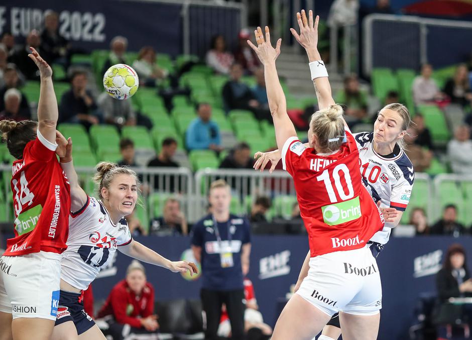 Ljubljana: Susret Norveške i Danske na Europskom prvenstvu