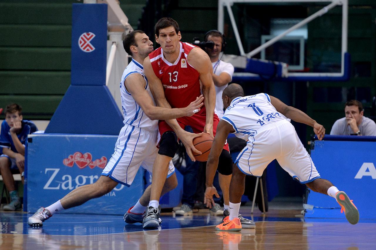 07.10.2014..,Zagreb -  KC Drazen Petrovic, Zagreb - ABA liga, 2. kolo ABA lige: KK Cibona -  KK Crvena zvezda Telekom. Boban Marjanovic. Photo: Marko Prpic/PIXSELL