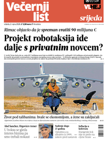 Večernji list naslovnica