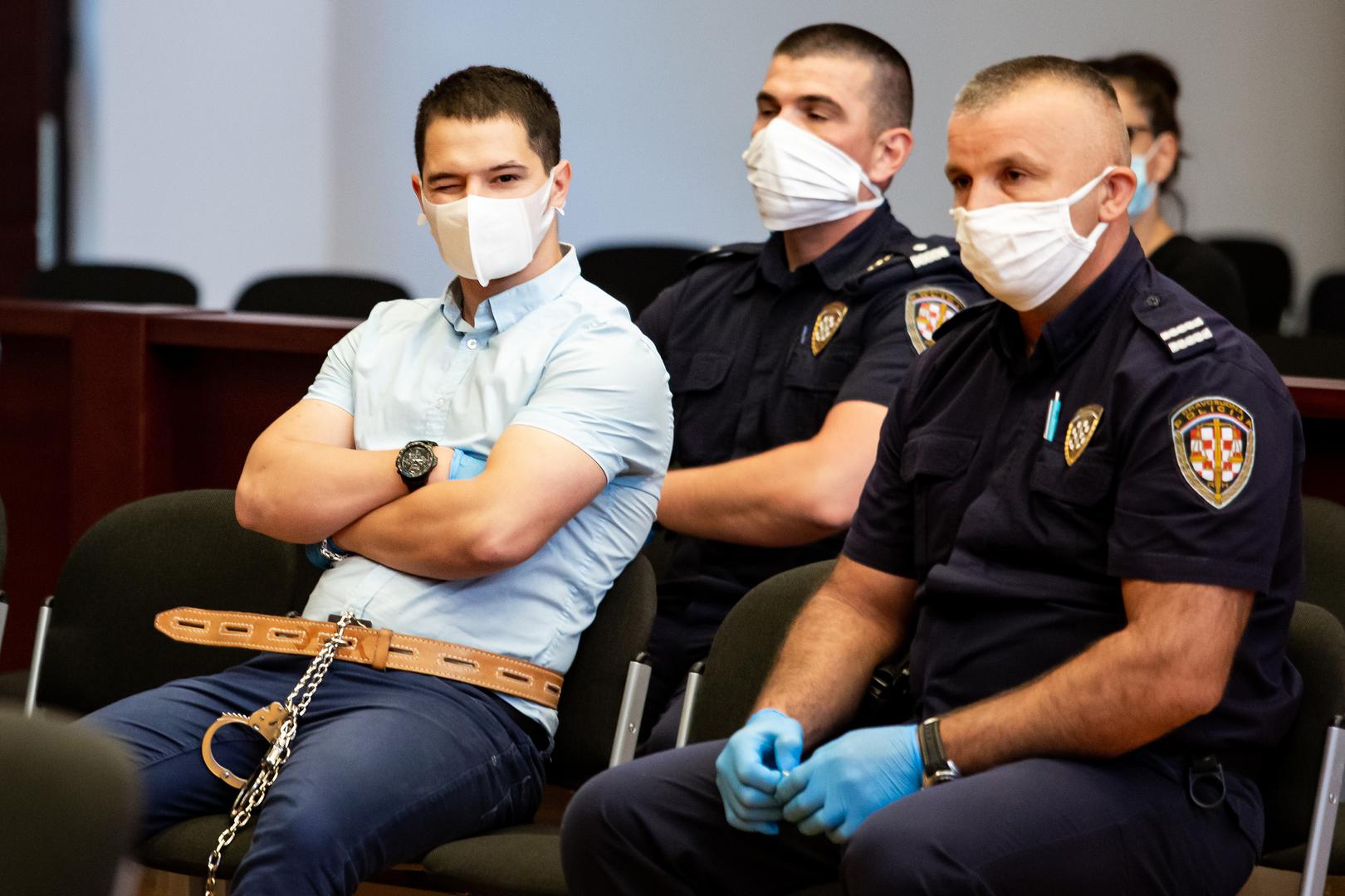 12.08.2020., Split - Sudenje Filipu Zavadlavu (25), optuzenomu za trostruko tesko ubojstvo u Splitu pocetkom ove godine, zapocelo je na Zupanijskom sudu u Splitu.Photo: Milan Sabic/PIXSELL