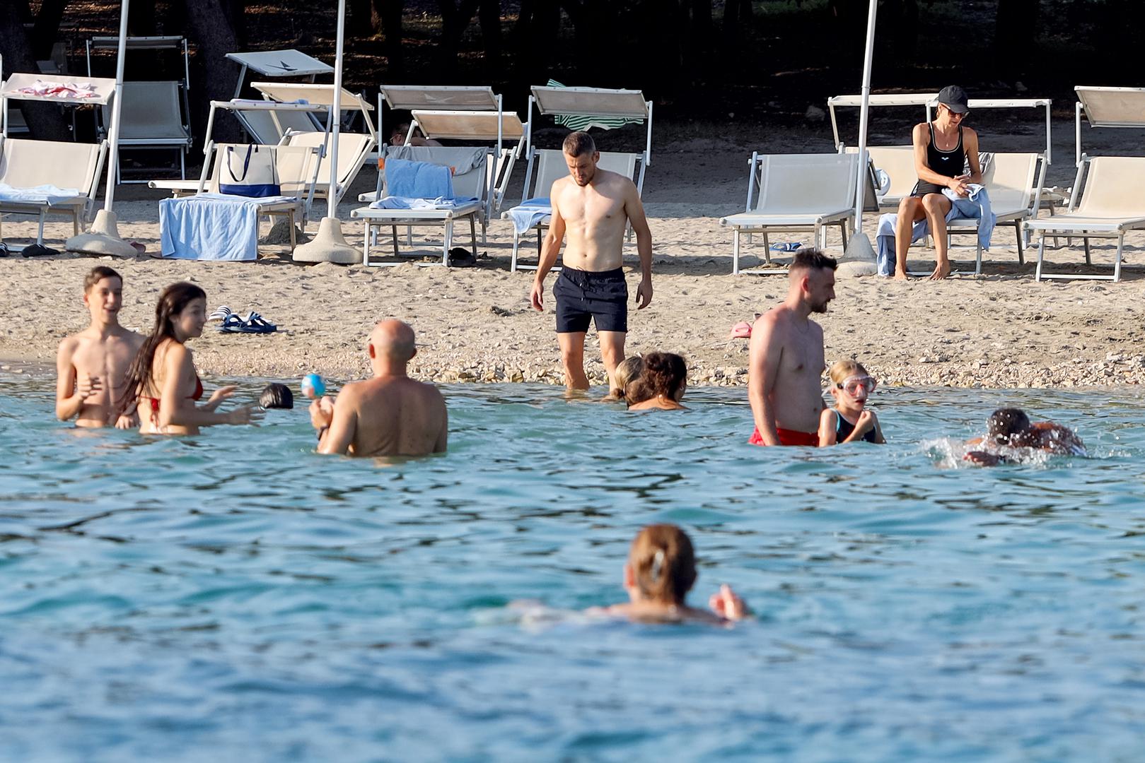 18.07.2024., Petrčane - Arijan Ademi odmara na plazi u Punta Skali Photo: Sime Zelic/PIXSELL