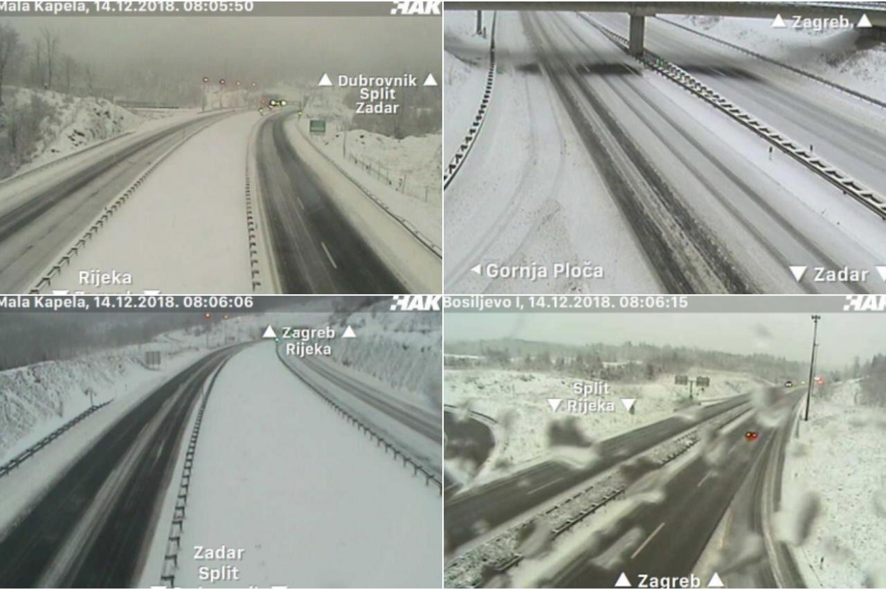 Snijeg na HAK-ovim kamerama