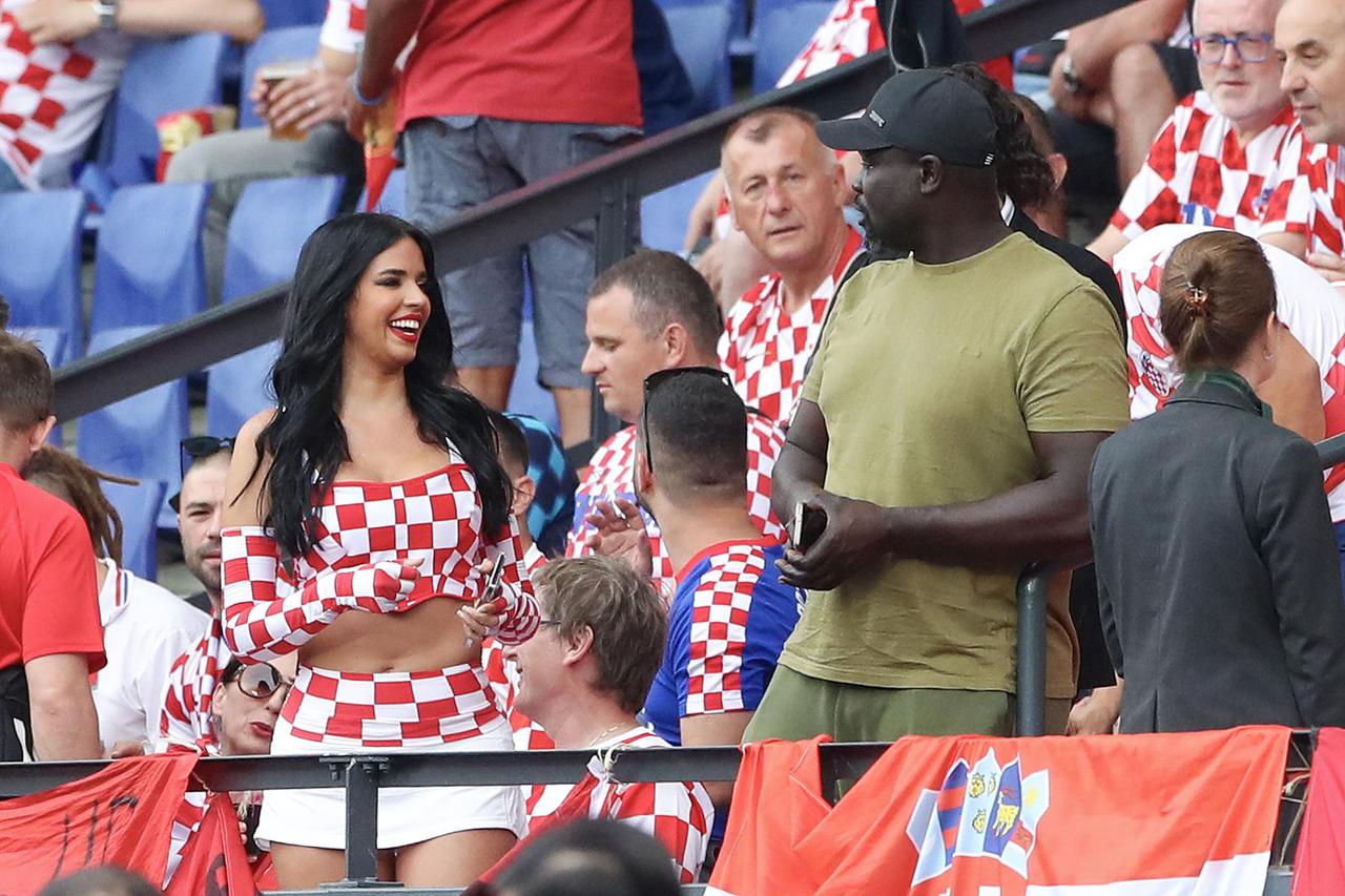 Rotterdam: Ivana Knoll na stadionu uoči početka utakmice Hrvatska - Španjolska 