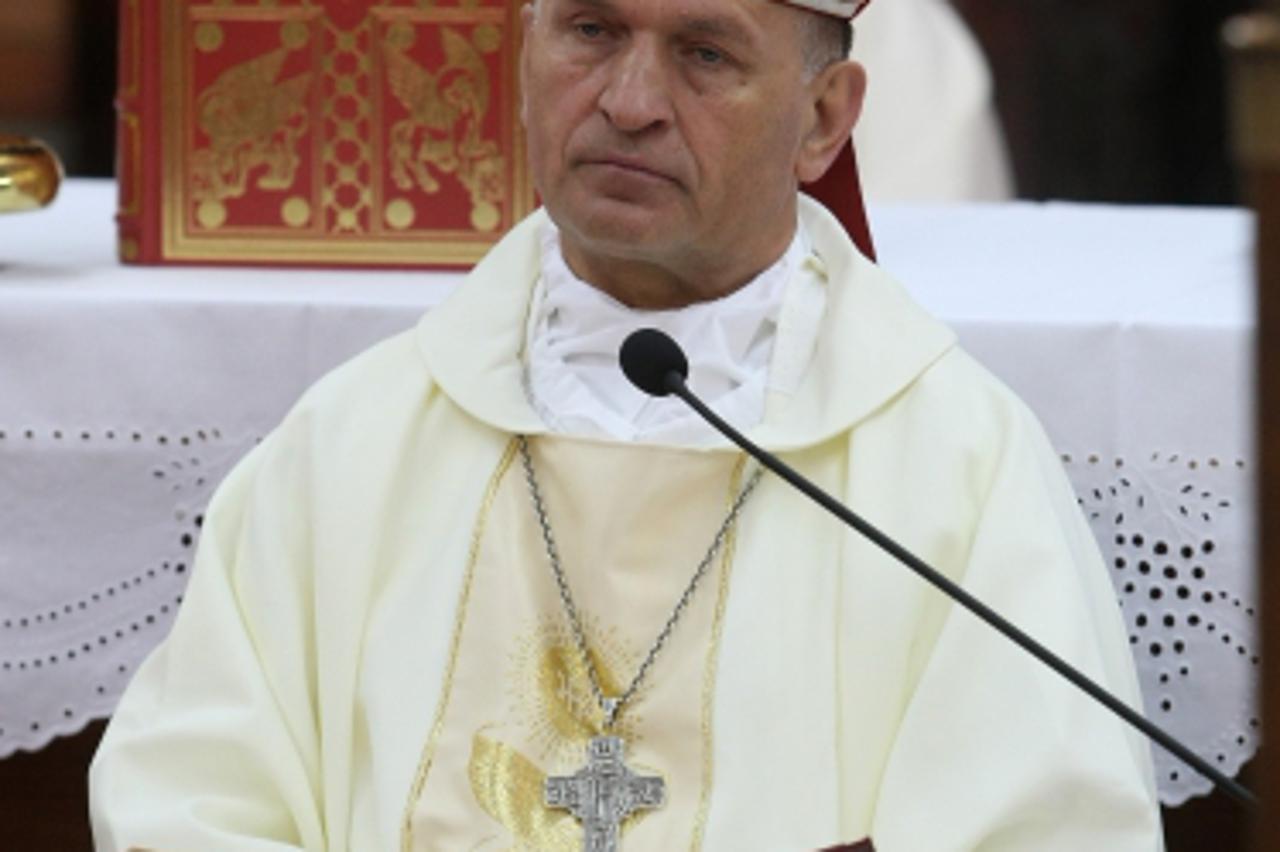 '15.05.2011., Zvonimirova ulica, Zagreb - U svetistu Majke Bozje Lurdske, zupi kojom upravljaju franjevci splitske provincije, pomocni zagrebacki biskup Valentin Pozaic u misnom slavlju zaredio je za 