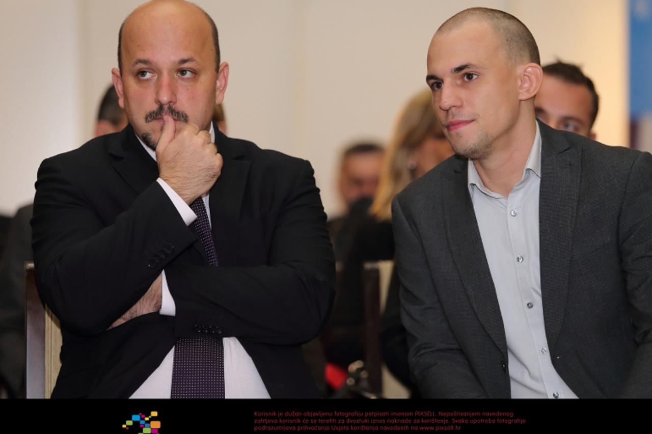 '25.10.2012., Zagreb - U hotelu The Regent Esplanade odrzana konferencija Greenvest - Invest in green Croatia. Gordan Maras, Tomislav Marjanovic. Photo: Davor Puklavec/PIXSELL'