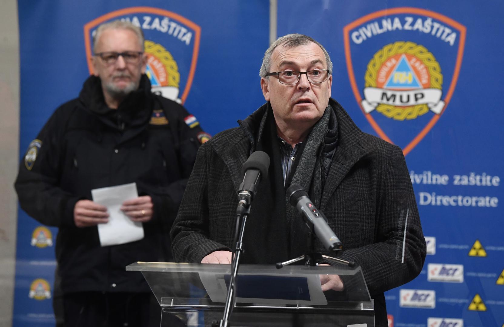 25.03.2020., Zagreb - Nacionalni stozer civilne zastite odrzao je konferenciju za medije o najnovijim detaljima sirenja koronavirusa u Hrvatskoj. Ravnatelj Hrvatskog zavoda za javno zdravstvo (HZJZ) Krunoslav Capak Photo: Marko Lukunic/POOL/PIXSELL