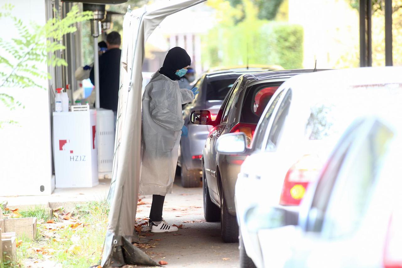 Zagreb: Testiranje na COVID 19 na Hrvatskom zavodu za javno zdravstvo