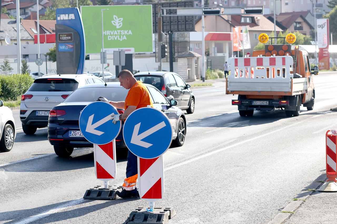 Zagreb: Zatvoren nadvožnjak u Sesvetama, radovi i gužve trajati će dva i pol mjeseca