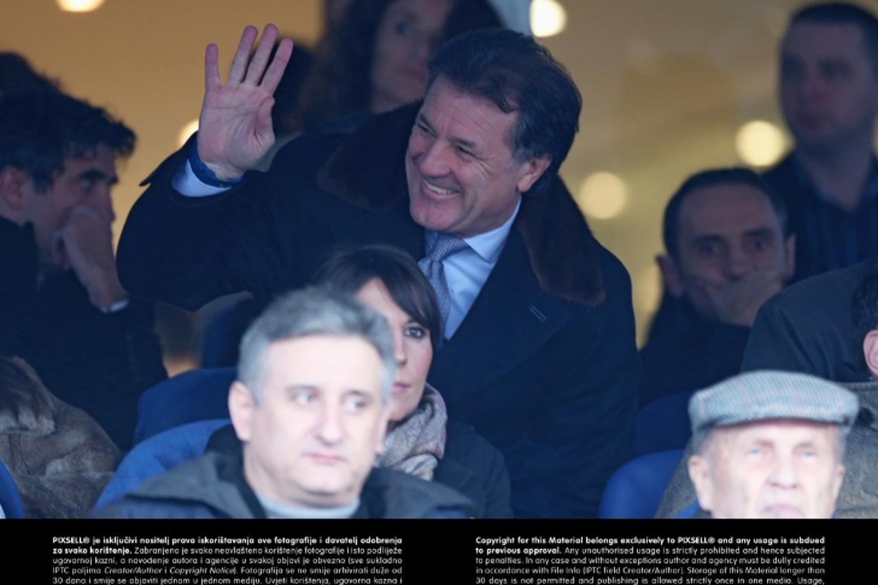 '22.03.2013., stadion u Maksimiru, Zagreb - Kvalifikacijska nogometna utakmica za Svjetsko prvenstvo 2014. u Brazilu, skupina A, Hrvatska - Srbija.  Zdravko Mamic. Photo: Sanjin Strukic/PIXSELL'