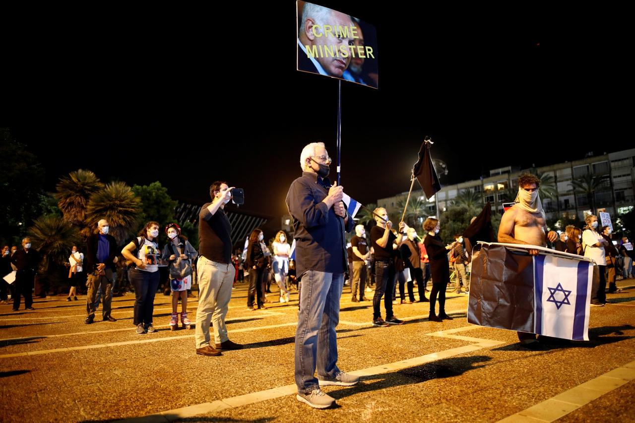 Distancirani prosvjed protiv Netanyahua