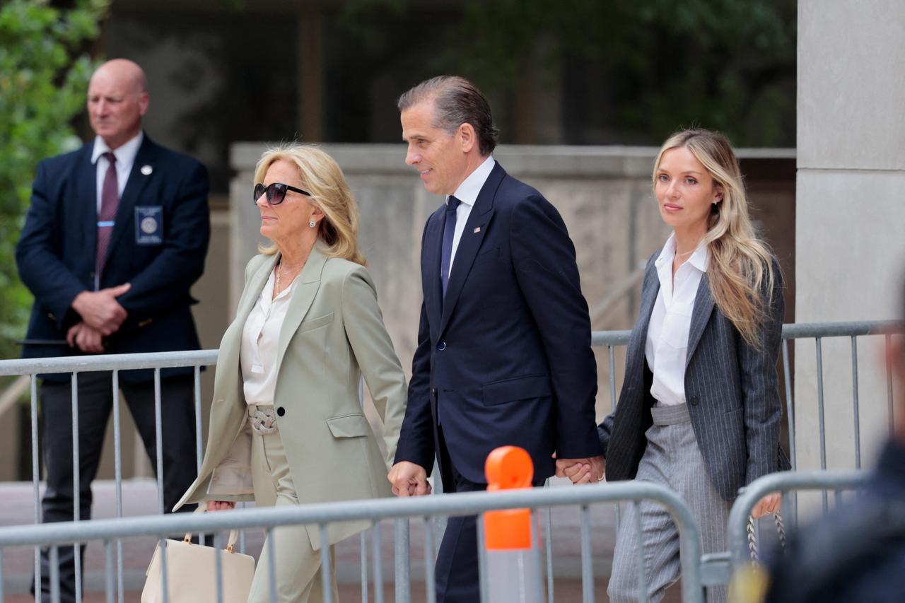 The jury in Hunter Biden's trial on criminal gun charges finds him guilty on all three counts, in Wilmington