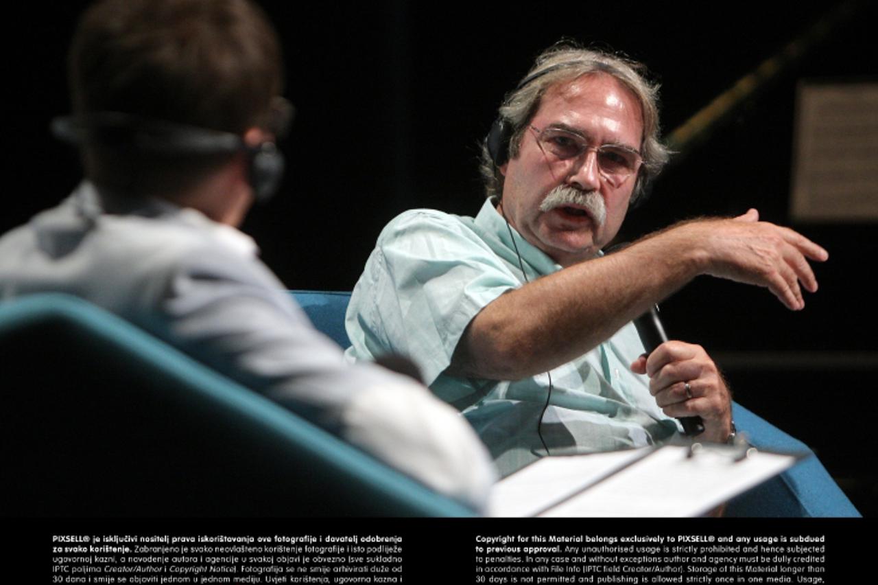 '04.09.2013., Zagreb - U Zagrebackom kazalistu mladih otvoren je Festival svjetske knjizevnosti. Zvijezda veceri bio je katalonski pisac Jaume Cabre Photo: Borna Filic/PIXSELL'