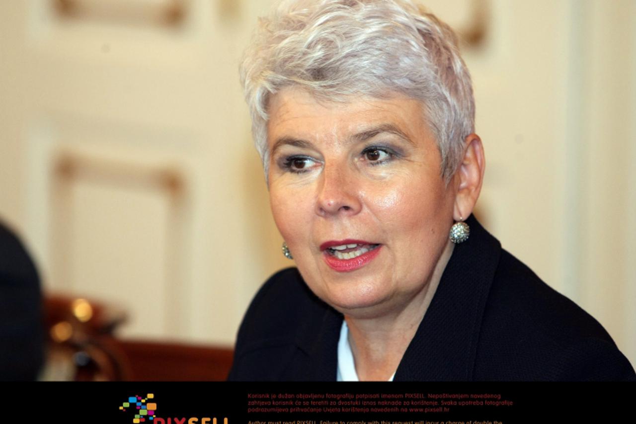 \'13.10.2011. Zagreb - Odrzana je 155. sjednica Vlade Republike Hrvatske. Jadranka Kosor. Photo: Petar Glebov/PIXSELL\'