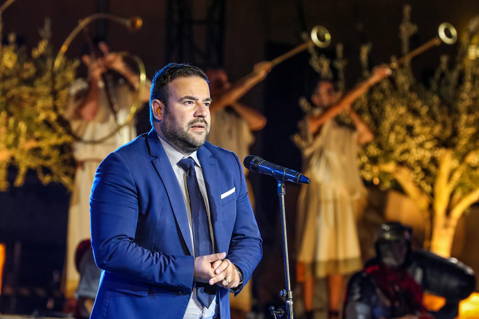 05.05.2023..,Pula -Svečano otvoreno Malo rimsko kazaliste, jedan je to od najvecih projekata u kulturi u posljednjih dvadesetak godina vrijednog vise od tri milijuna eura. Svecanost otvorenja pratio je glazbeno-scenski program u reziji Kresimira Dolencica i Aleksandra Svabica. Riječ je o projektu koji je sufinanciralo Ministarstvo kulture i medija s 1,6 milijuna eura, 1,1 milijuna eura osigurano je kroz fondove Europske unije (SAFU odnosno MRRFEU), dok je ostatak sredstava osigurao Arheoloski muzej Istre. Photo: Srecko Niketic/PIXSELL