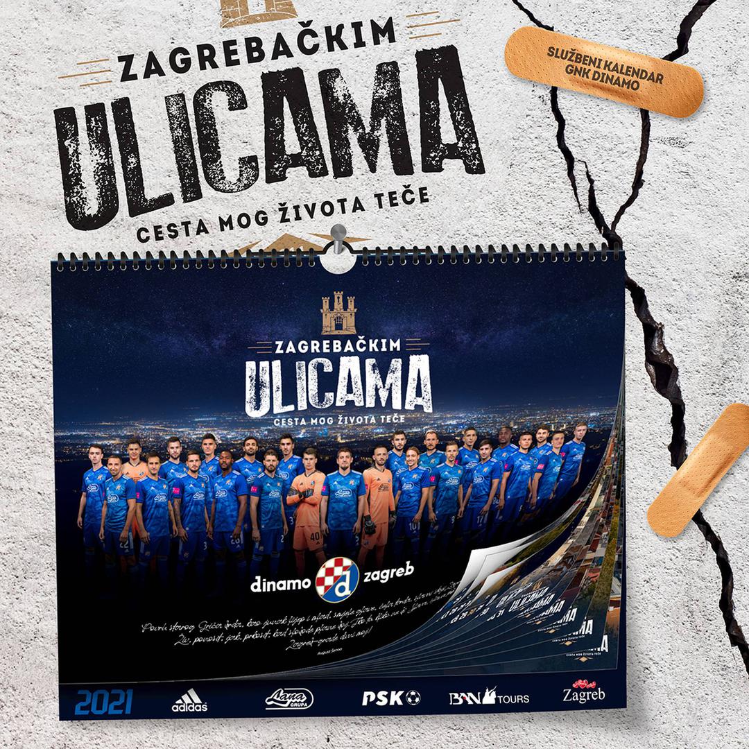 GNK Dinamo je objavio novi kalendar za narednu godinu, a ovoga puta su se sjetili svoga grada.
