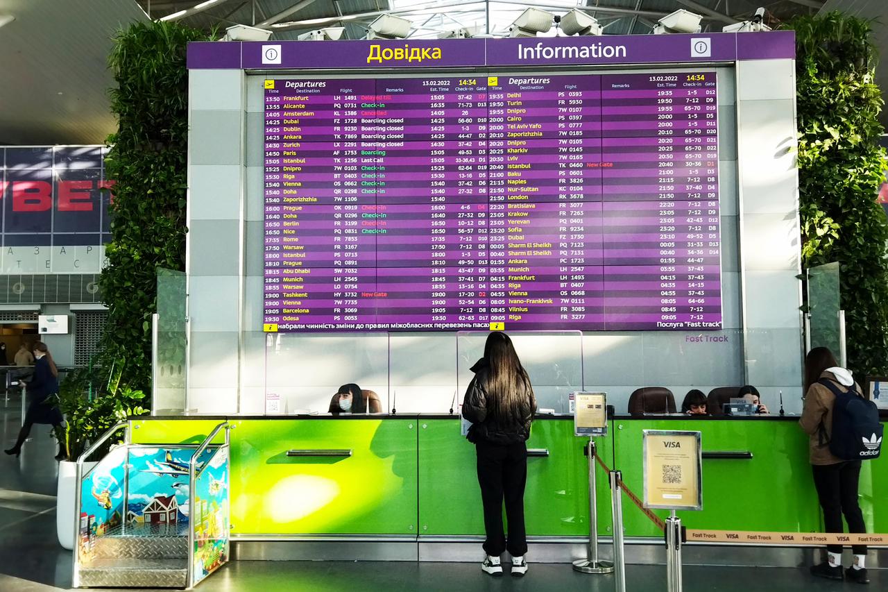 Boryspil International Airport outside Kyiv, Ukraine