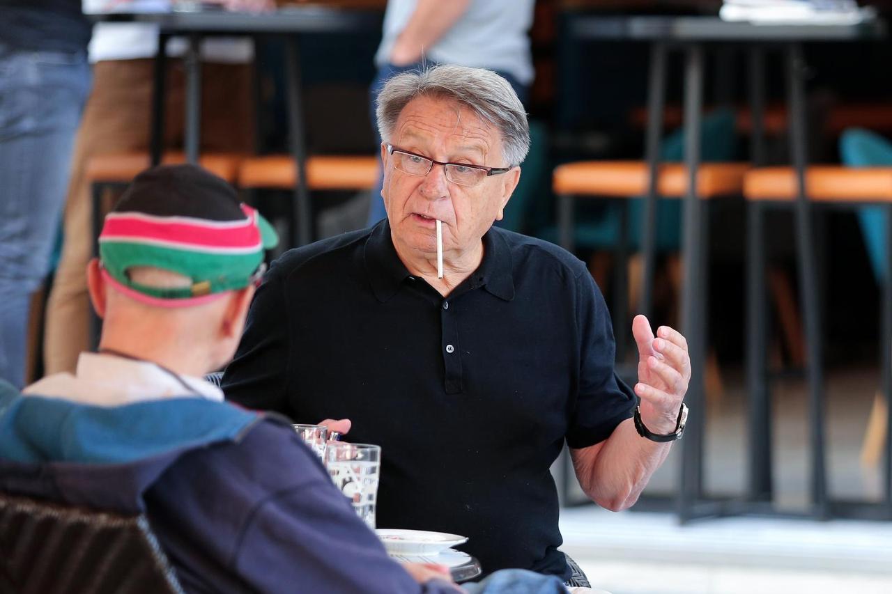 Zagreb: Miroslav Ćiro Blažević na kavi u centru grada