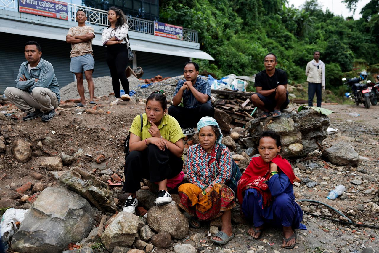 Aftermath of devastating floods in Trishuli