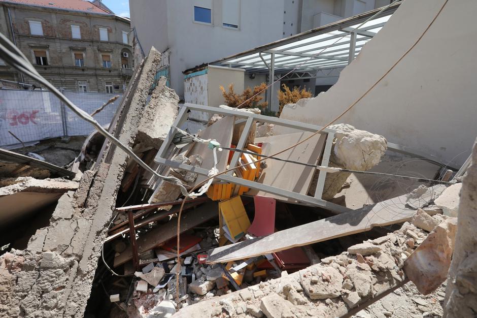 U Medulićevoj ulici urušio se dio zgrade