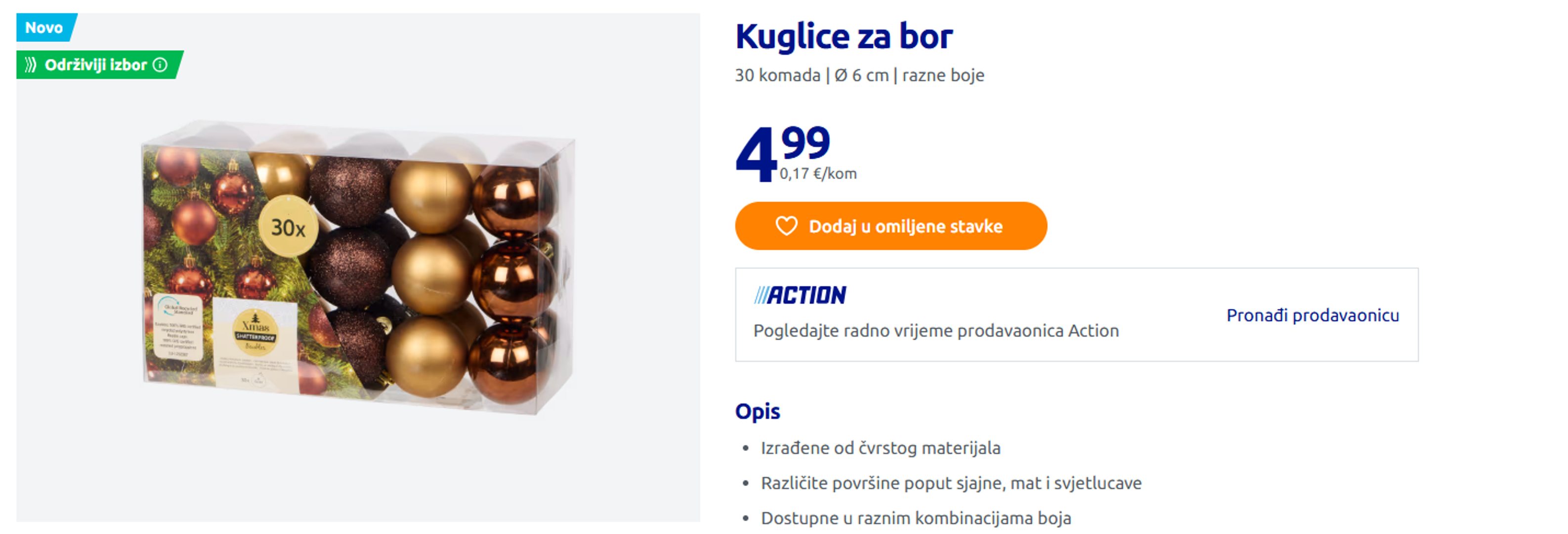 Pogledajte hitove iz Actiona.