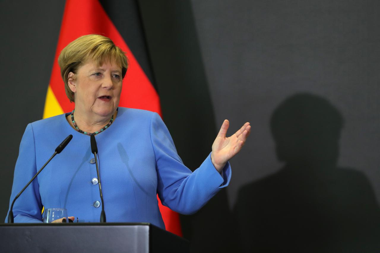 German Chancellor Merkel visits Tirana