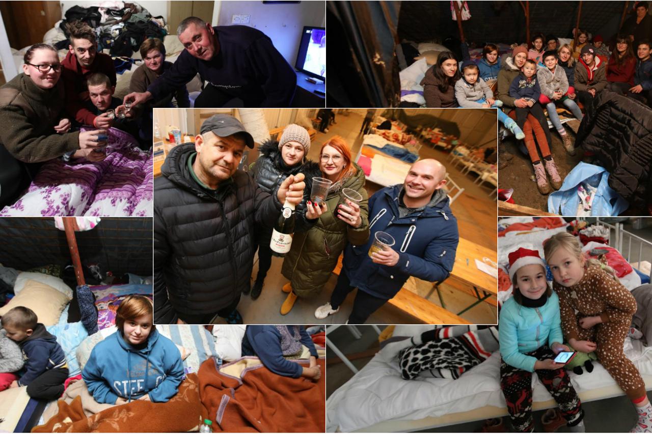 Doček Nove godine u Glini gdje su smješteni ljudi koji su ostali bez domova