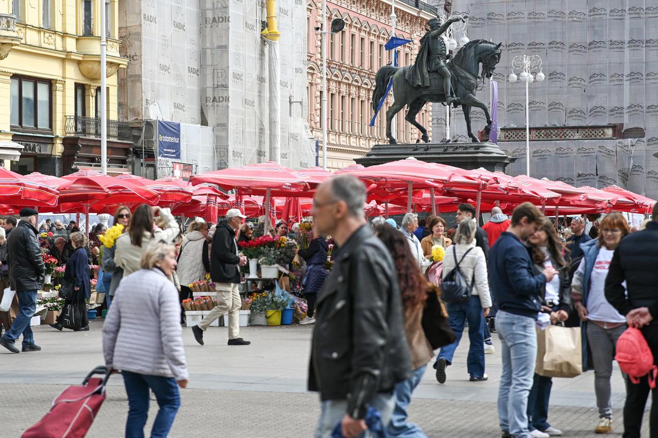 Prvi dan proljeća u centru Zagreba