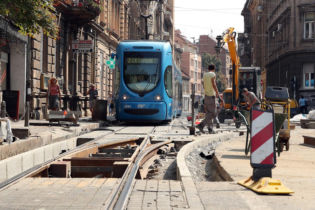 Radovi na rekonstrukciji tramvajske pruge u Ilici