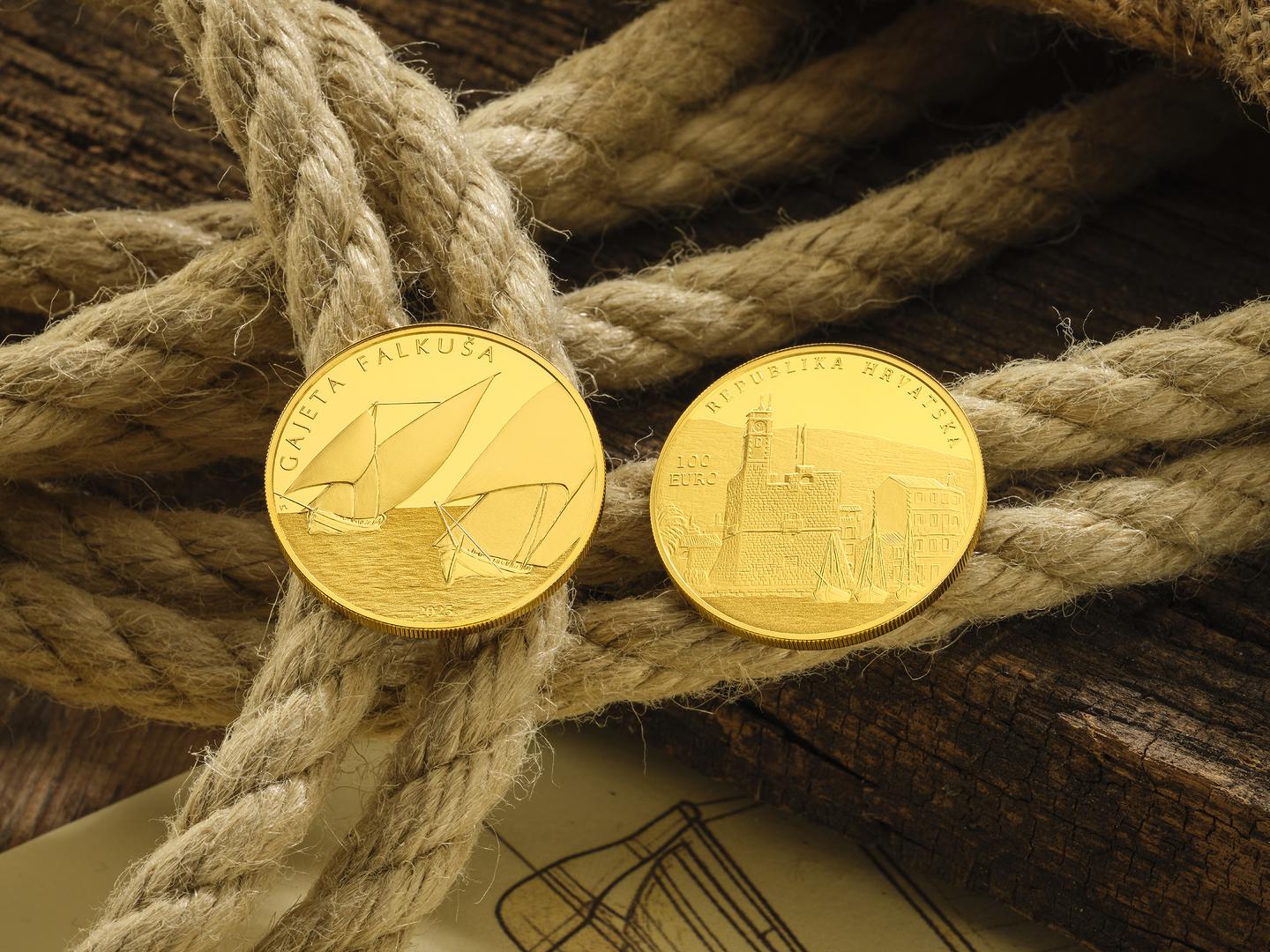 Zlatnik „Gajeta falkuša“ 1 unca