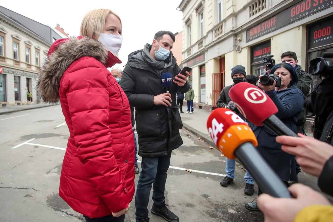 Gradonačelnica Siska: Nema ozlijeđenih, zasad sve pod kontrolom