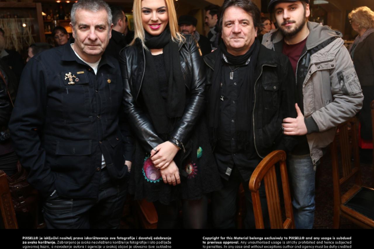 '13.03.2013., Zagreb - U restoranu Galo odrzala se press konferencija povodom CMC Festivala Vodice 2013. Ivica Propadalo i Teska industrija, Lea Mijatovic, Vedad Hadziavdic, Fran Skoric. Photo: Marko 