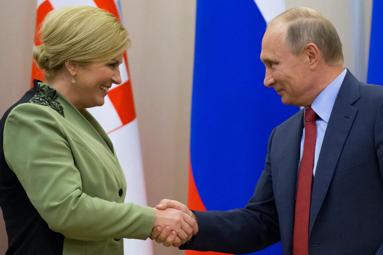 Kolinda Grabar-Kitarović i Vladimir Putin