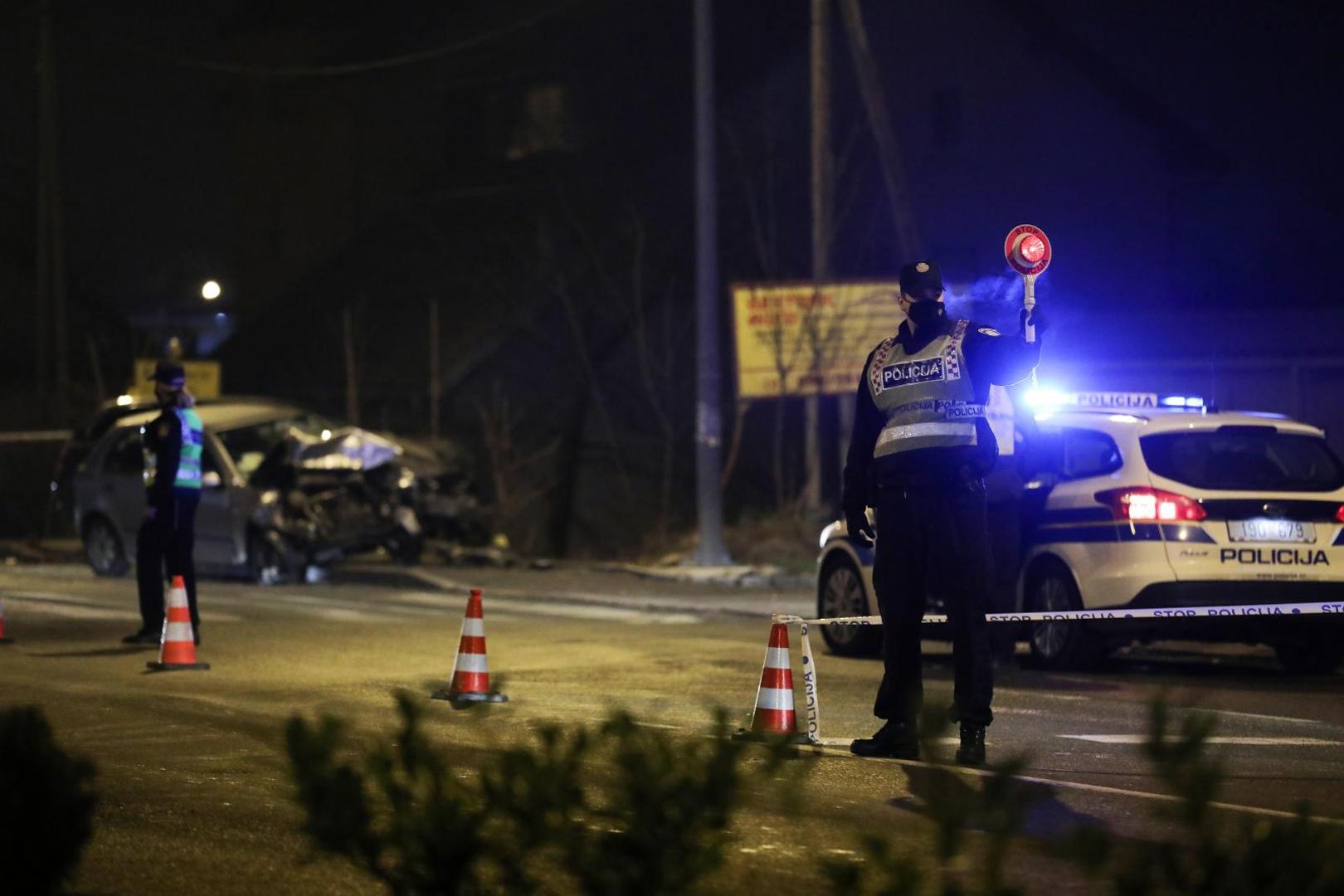 25.01.2021., Zagreb - Prometna nesreca na Sesvetskoj cesti u kojoj je jedna osoba smrtno stradala. Photo: Emica Elvedji/PIXSELL