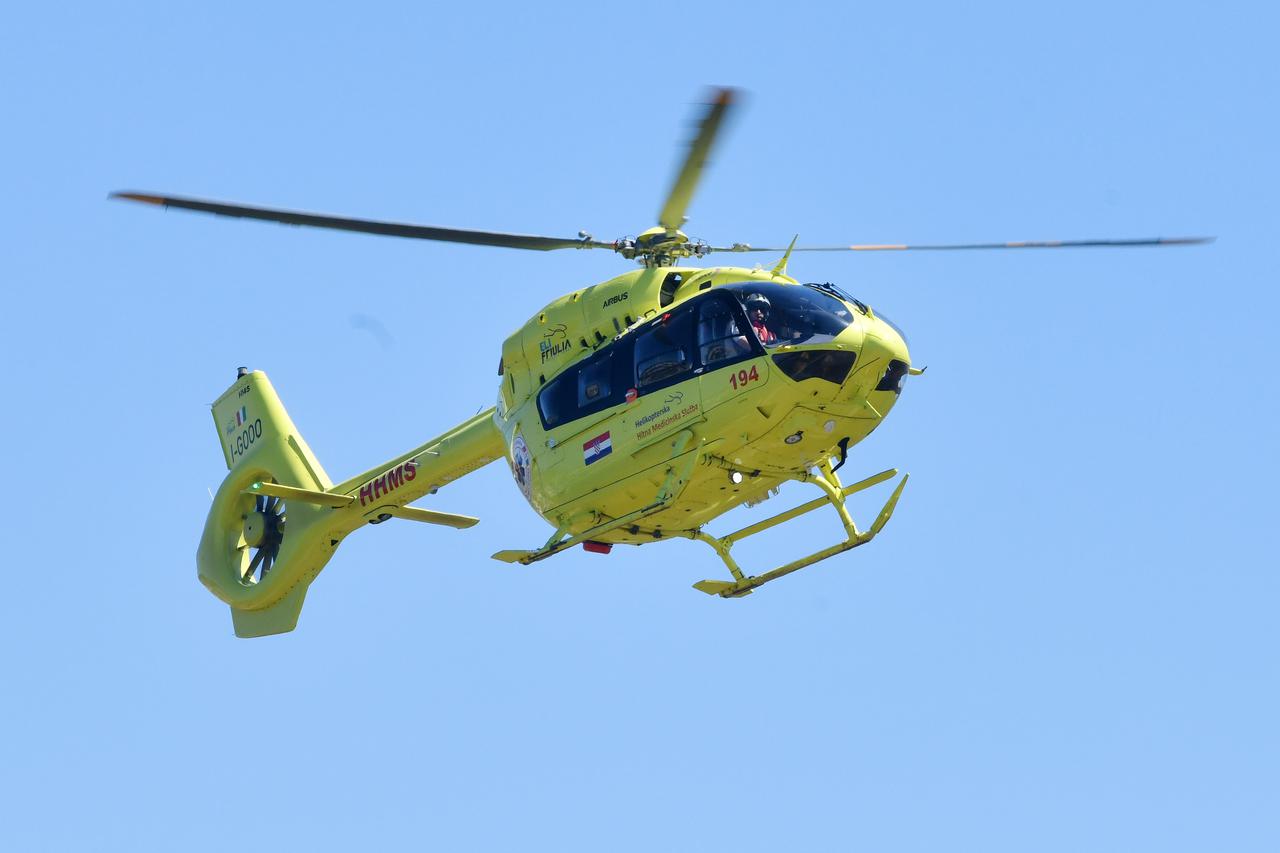 Šibenik: Helikopterske hitne medicinske službe svakodnevno obavljaju prijevoz pacijenata