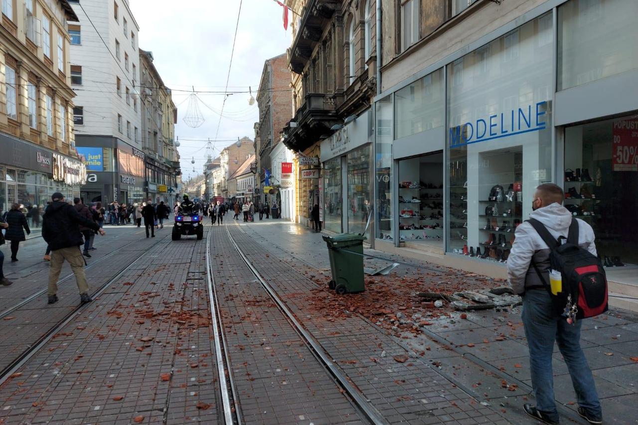 Centar Zagreba nakon potresa