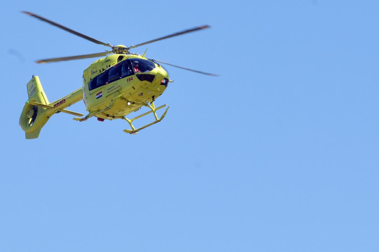Šibenik: Helikopterske hitne medicinske službe svakodnevno obavljaju prijevoz pacijenata