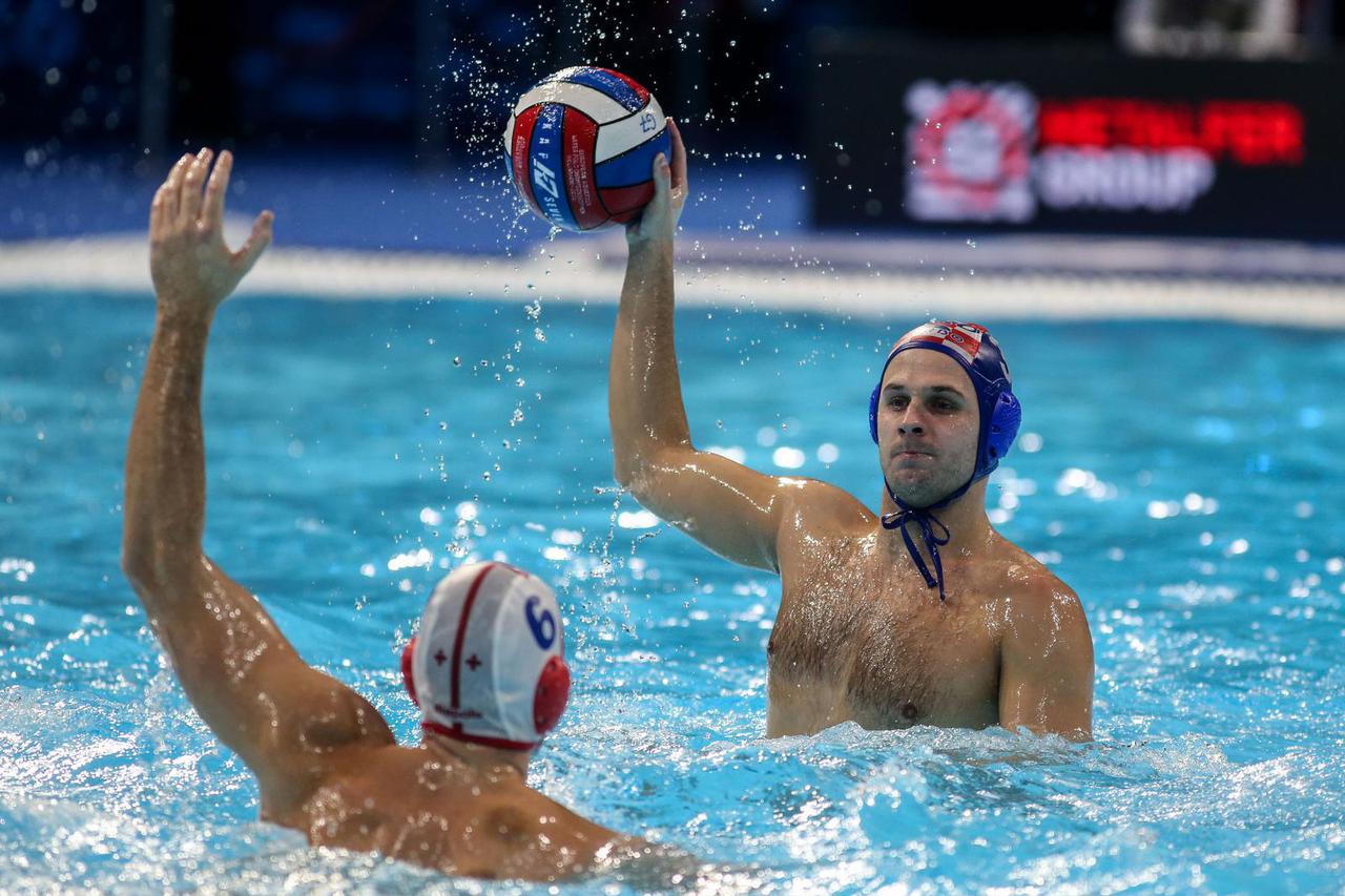 Beograd: Utakmica 2. kola 37. Europskog vaterpolo prvenstva, Gruzija - Hrvatska