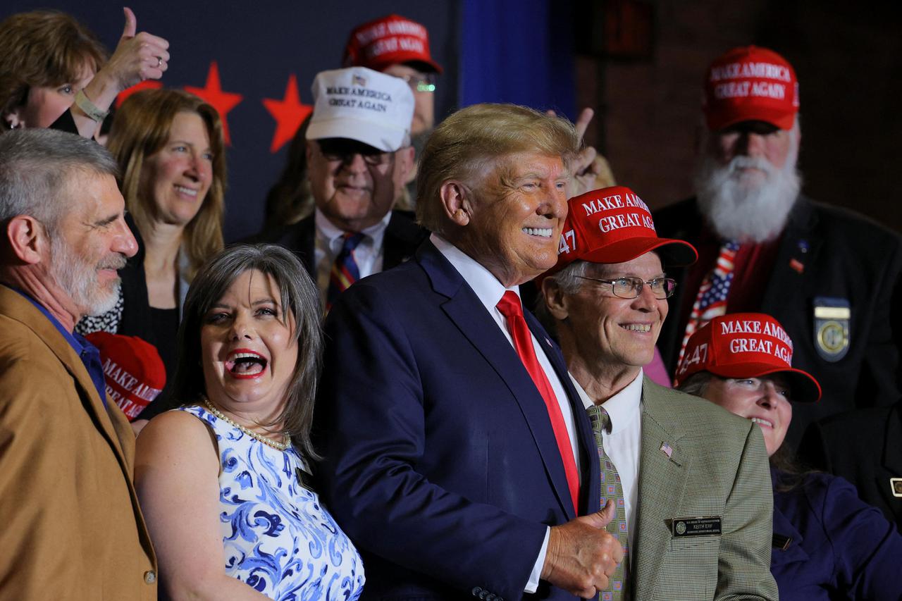 Campaign event of former U.S. President and Republican presidential candidate Donald Trump in Manchester