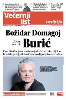 Večernji list naslovnica